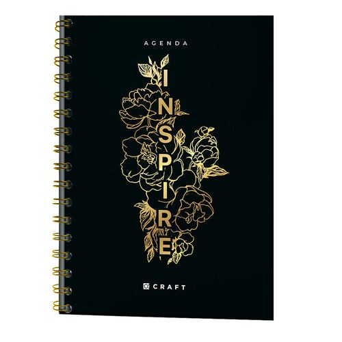 Agenda Diaria con Espiral 2025 Diseño Juvenil y Colorido Kyma