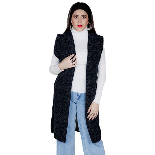 Chaleco 3/4 Liso color negro Zuio para Mujer