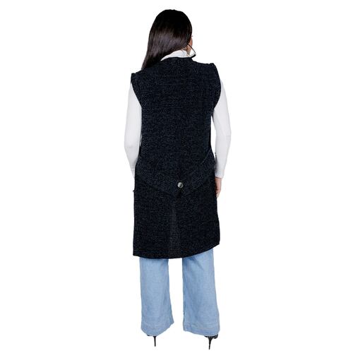 Chaleco 3/4 Liso color negro Zuio para Mujer