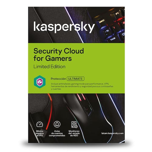 Kaspersky Security Cloud para Gamers 3 Dispositivos 1 Año