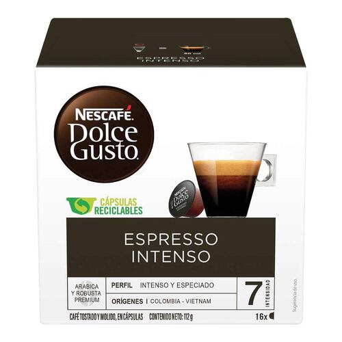 Cápsula espresso intenso 16 piezas