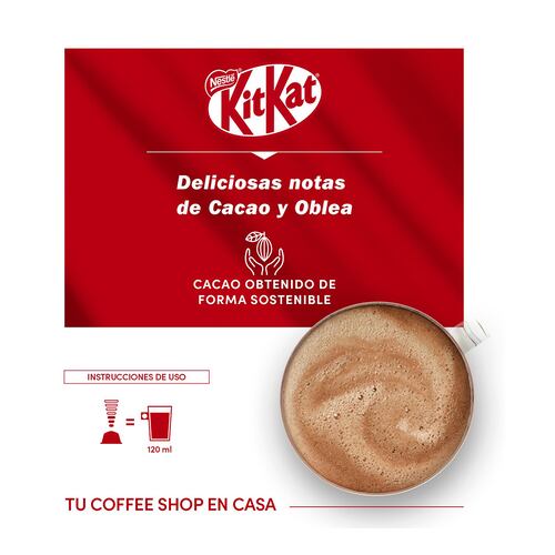 Paquete de 10 Cápsulas DOLCE GUSTO Sabor Kit Kat Chococcino