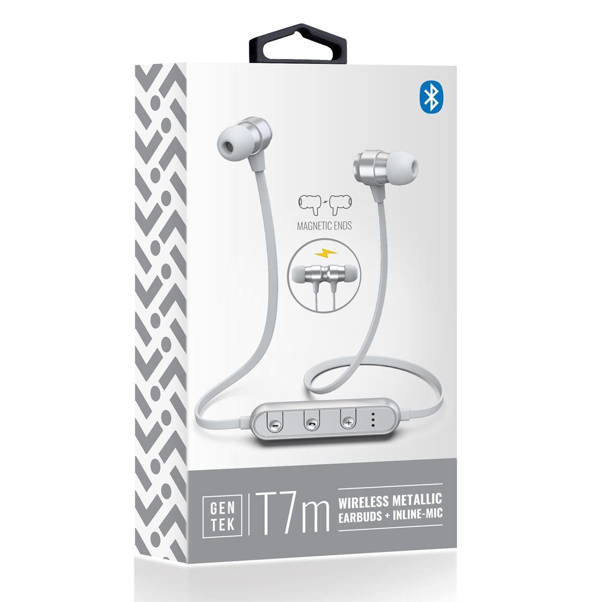 Aud fonos Gentek T7M Bluetooth Gris