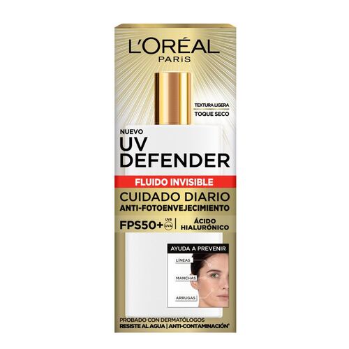 Tratamiento Facial L'Oréal Paris UV Defender Fluido Invisible 40g