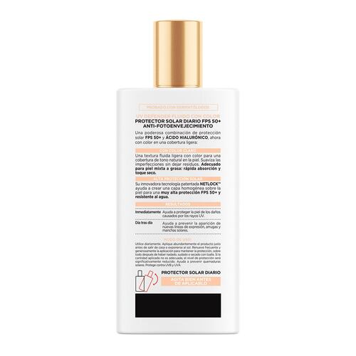 Protector Solar Diario UV Defender Fluido Invisible Tono Claro FPS 50+ L'ORÉAL PARIS SKIN