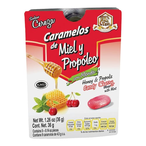 Caramelo Miel y Propoleo Cerezas BLS