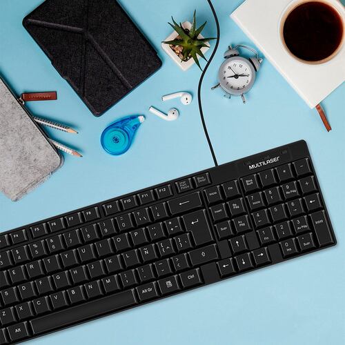 Teclado basico slim negro