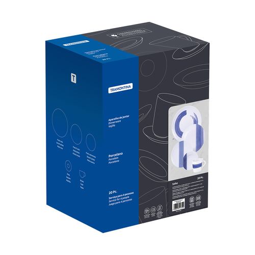 Vajilla TRAMONTINA Soho de 20 Piezas