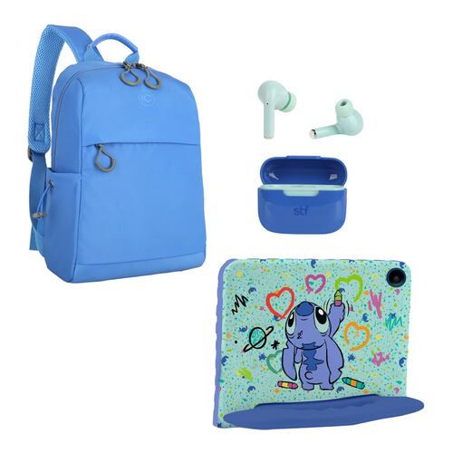 Tableta Combo Crossbody y Audífonos Stich