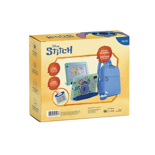 Tableta Combo Crossbody y Audífonos Stich