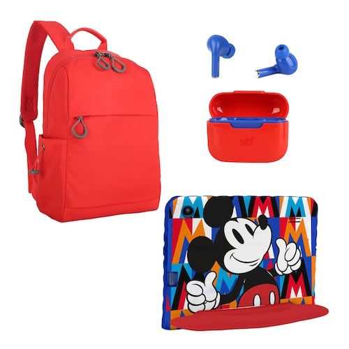 Tableta Combo Crossbody y Audífonos Mickey