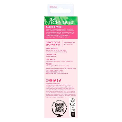 Dúo Esponjas Nectar Pop Dewy Dose Real Techniques