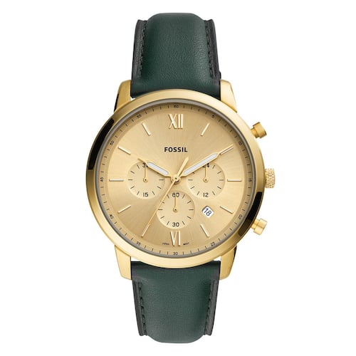 Reloj Fossil FS5580 Verde y Dorado Para Caballero