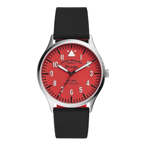 Reloj Fossil Forrester Negro y Rojo Para Caballero