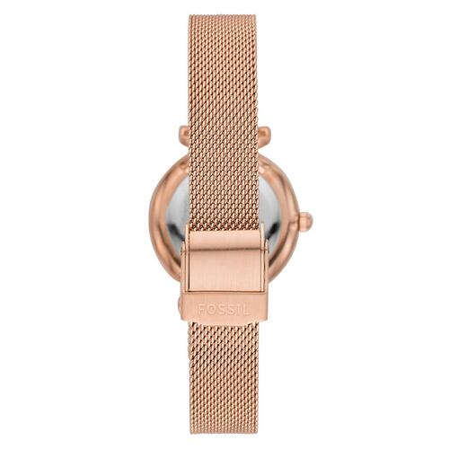 Reloj Fossil Carlie Mini Color Oro Rosa ES4828 Para Dama