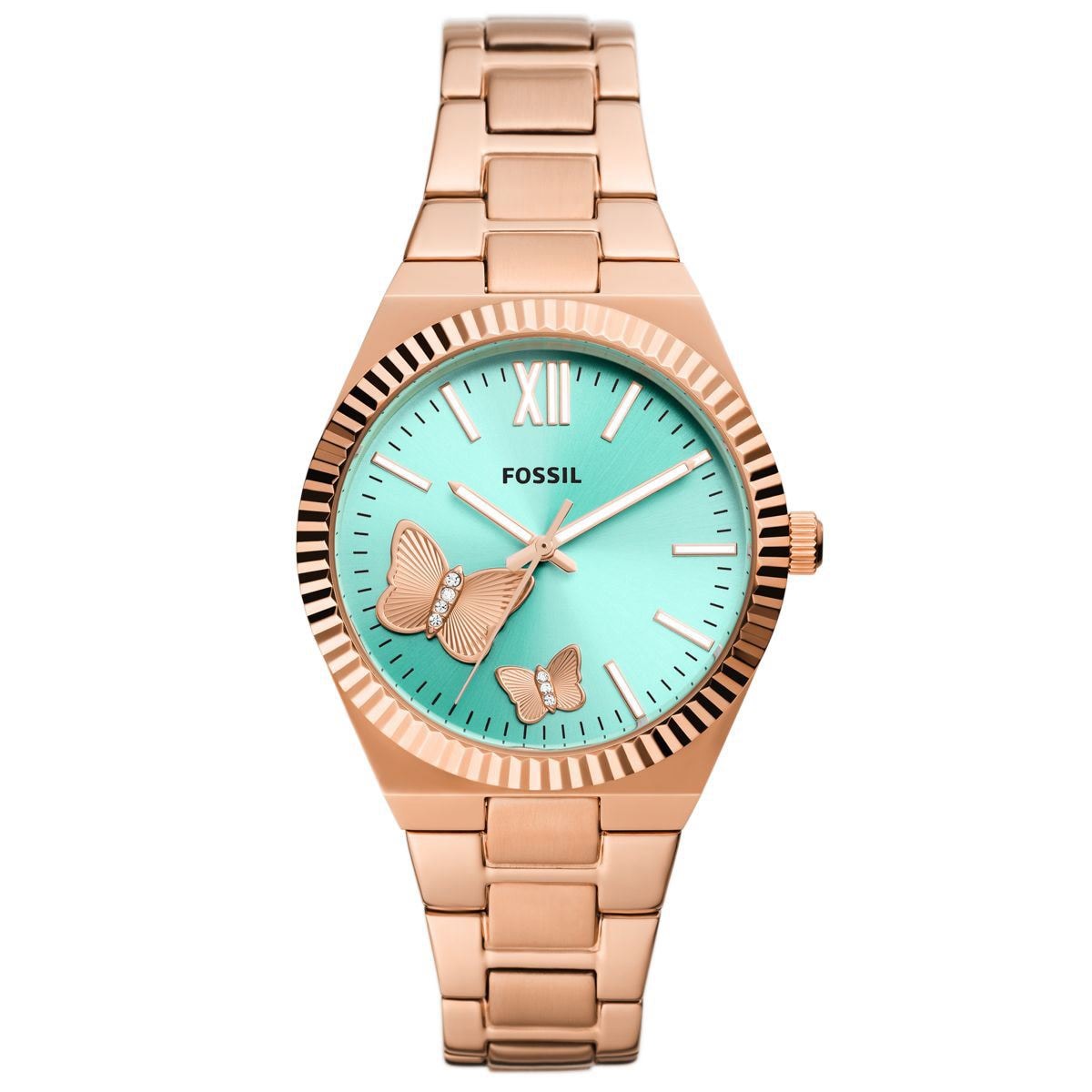 Reloj fossil online transparente