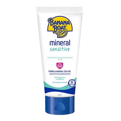 Protector solar  Banana Boat Mineral Sens SPF50 ltn 180ml