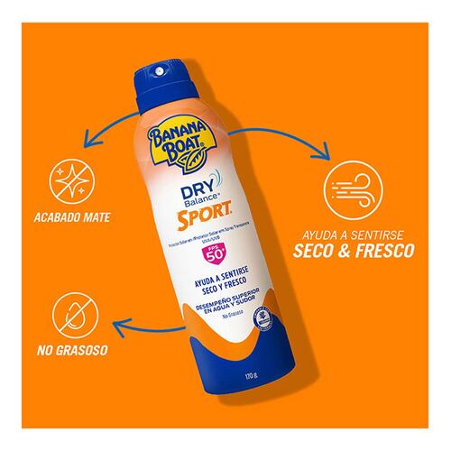 Pack de 2 piezas Protector solar Banana Boat Dry Balance Spf50+170g