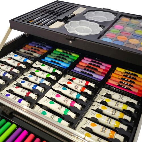 Set de Arte Portafolio Rosa Artinc ¡Variedad de Colores y Materiales!