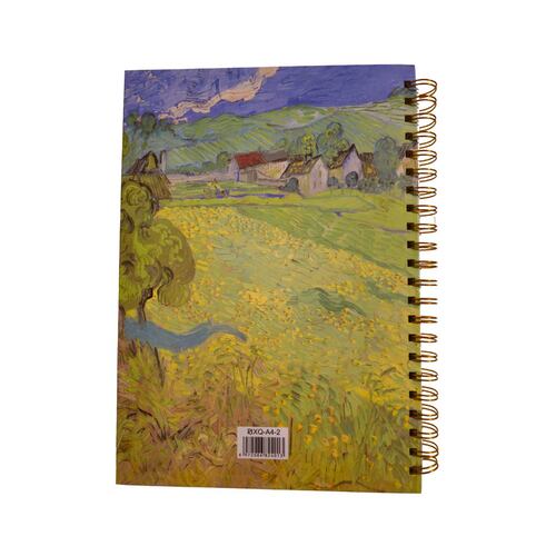 Libreta GLA de Pasta Dura de la pintura "Campo" de Van Gogh