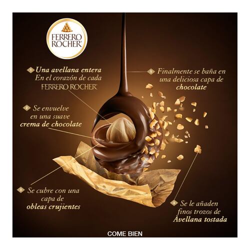 Caja de Chocolates Ferrero Rocher con 10 Piezas 125gr