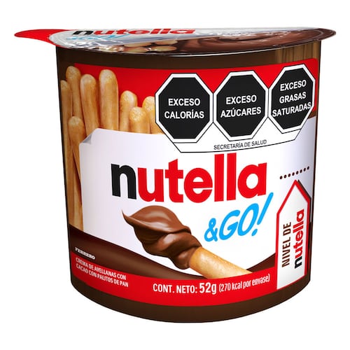 Nutella & Go Crema de Avellanas con Cacao y Palitos de Pan 52gr