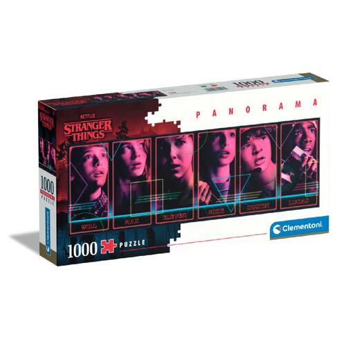 Rompecabezas Panorama Stranger Things 1000 piezas Clementoni
