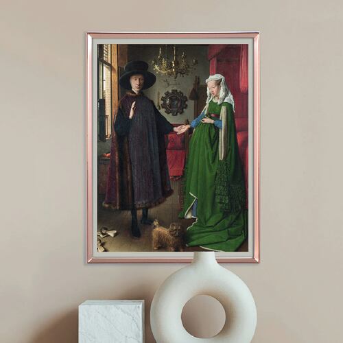 Rompecabezas Museum Jan Van Eyck Matrimonio Arnolfini 1000 piezas Clementoni