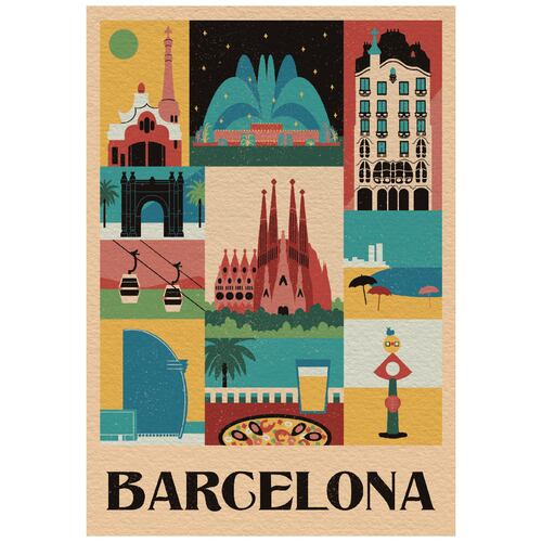 Rompecabezas Ciudad Barcelona 1000 piezas Clementoni