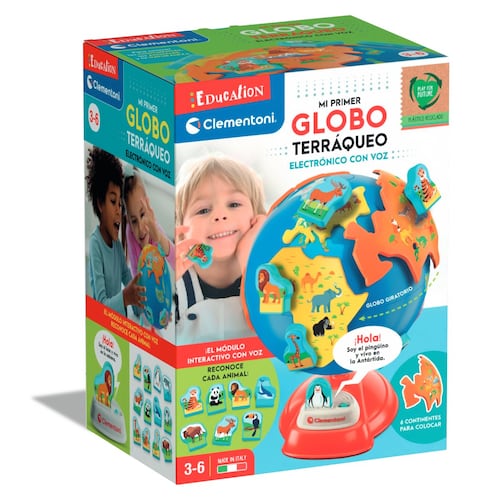 Mi Primer Globo Terráqueo Electrónico con Voz Clementoni