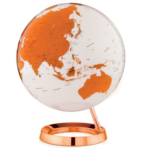 Globo terráqueo de 30 cm modelo HOT TANGERINE color naranja