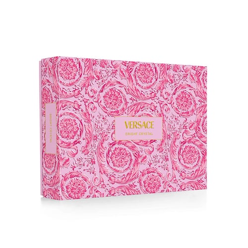Estuche para Mujer Versace Bright Crystal EDT 90ml + Shower Gel 90ml + Body Lotion 90ml + Mini 5ml