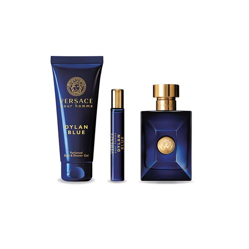 Estuche para Hombre Versace Dylan Blue Pour Homme EDT100ml + Shower Gel 90ml + Perfumero 10ml