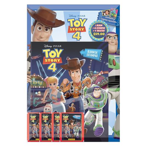 Multiset Panini álbum de estampas + 4 sobres de Toy Story 4