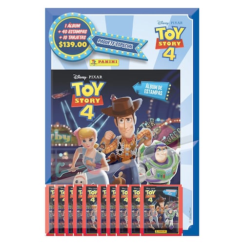 Multiset Panini álbum de estampas + 10 sobres de Toy Story 4