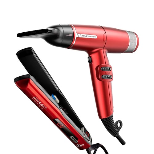 Gama Itali Combo Secadora Iq Lite Red y Alaciadora I Ht Starl. 110