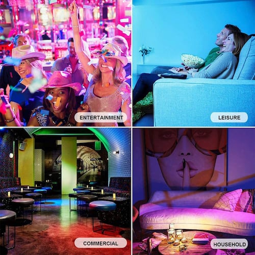 Foco LED Bytech con control remoto multicolor