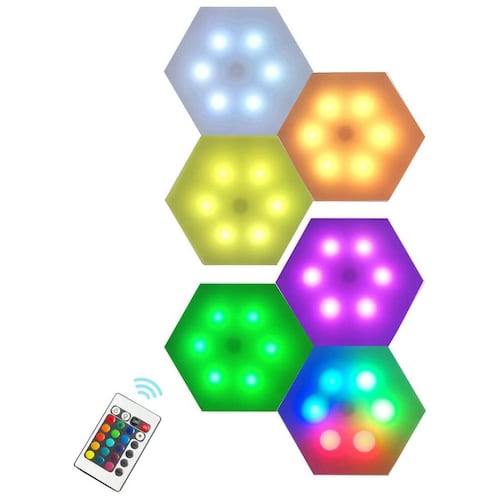 Panel LED Bytech hexagonal multicolor