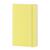 Libreta clásica bolsillo amarilla, hoja rayada pasta dura
