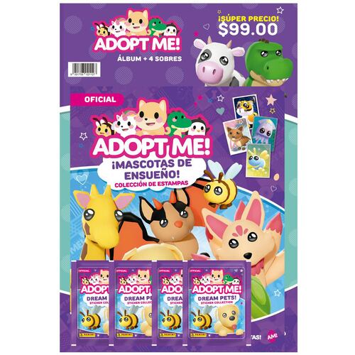 Multiset 4 Sobres de Estampas Adopt Me On Roblox