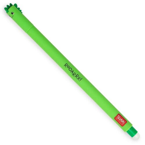 Pluma Borrable Legami Dino Verde