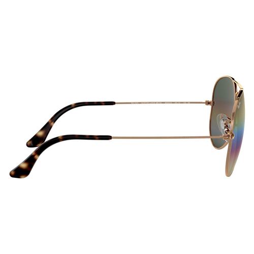 Lente Solar Ray-Ban Aviator Large Metal Plateado en Metal Cobre