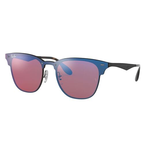 Ray-Ban blaze clubmaster violeta-azul armazón en acero negro