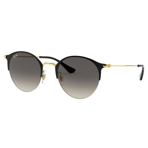 Ray-Ban Gris Degradado Armazón Dorado-Negro en Metal