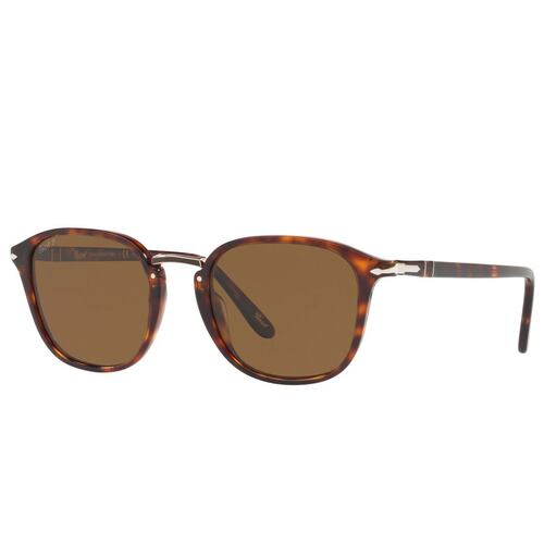Persol gris polarizado, armazón habana para hombre