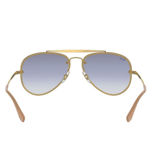 Ray-Ban blaze aviator azul degradado armazón en acero dorado