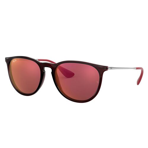 Ray-Ban Erika rojo-violeta espejeado armazón en nylon café-dorado