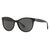 Lente de sol Ralph Lauren Eyewear gris con armazón de acetato negro