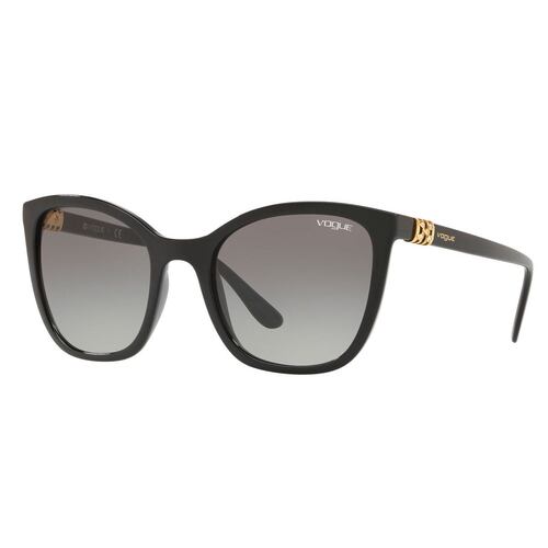 Lente de sol Vogue gris degradado con armazón negro
