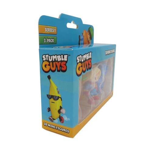 Set 3 Figuras Coleccionables 3D Stumble Guys 5cm
